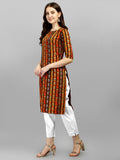 Wedani Women Crepe Printed Kurti (Krt483) (Medium Yellow),Yellow,M,Crepe,Straight,Kurti, kurta