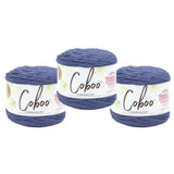 Lion Brand Yarn Coboo, Soft Yarn for Knitting, Crochet, and Crafts, Admiral, 3 Pack