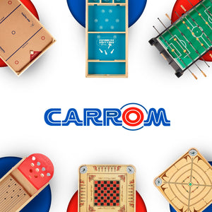 Carrom Champion Nok Hockey Game Equipment Set - Includes 2 Sticks and 2 Wood Pucks - Extra Accessories for Board Games for Adult