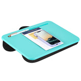 LAPGEAR Compact Lap Desk Aqua Sky Fits up to 15 Inch Laptops Style No. 43109