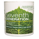 Seventh Generation Bathroom Tissue, 2Ply Sheets, 500Sheet Rolls (Pack of 48)