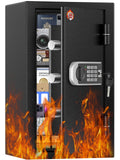[2026 Upgraded] -35 Min Real Fireproof Safe-3.6 Cu Ft Large Safe for Home Use, Security Safe Box with Smart Alarm System, Wall &