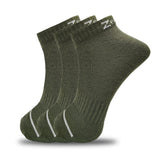 Zensoo Aruba Premium 3 Pairs Low Ankle Athletic Socks For Men & Women Combed Cotton Stretch For Sneaker & Running Workout, Breat