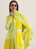 Libas Women'S Cotton Kurta Set (400365_Yellow_L)