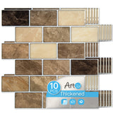 Art3d Peel and Stick Backsplash Tiles - 12x12 Yellow Jasper Thicker Design, Self-Adhesive Wall Tile for Kitchen & Bathroom