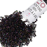 Miyuki Delica Seed Beads - Size 11/0 (1.6 mm), DB0004, Purple Iris, 7.2 g, Approx. 1440 Beads, Made in Japan