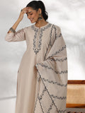 Libas Women'S Chanderi Silk Kurta Set (49456_Beige