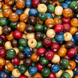 Luyoaozy 1000pcs Colorful Wooden Beads 8mm Wood Beads Loose Spacer Beads for Bracelet Necklace Jewelry Making DIY Craft(8mm-1000