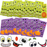 120 Sheets Halloween Stickers Sheets Pumpkin Decoration Stickers Lantern Face Stickers for Halloween Party Supplies