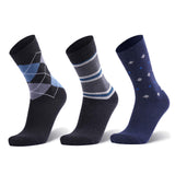 Anchor, Cotton Argyle Socks For Men Full Length, Formal Cotton Mens Socks, Free Size, Pack Of 3