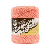 Lily Sugar N Cream The Original Solid Yarn, 2.5oz, Medium 4 Gauge, 100% Cotton Tea Rose Machine Wash & Dry