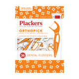 Plackers Orthopick Flosser for Braces, 24 Count (Pack of 2)