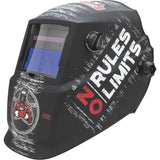 Lincoln Electric No Rules No Limits Welding Helmet K49831, Auto Darkening, Lightweight Weld Headgear, Shade 713, Grind Mode, U