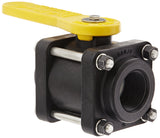 Banjo V125FP Polypropylene Ball Valve, Three Piece, Full Port, 11/4 NPT Female