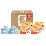 Hello Bello Mega Surprise Pack, Size NB (up to 10lbs), 256ct Hypoallergenic Assorted Diapers with a Soft, Cloth-Like Feel Plus 3