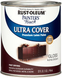 RustOleum Brush On Enamel Paint 1977502 Painters Touch Latex, 1Quart, (Pack of 1), Gloss Kona Brown, 32 Fl Oz