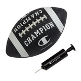 Champion Blitz Football (Youth, Black/White), All-Weather Football, Enhanced Grip, Durable Rubber Cover and Molded Laces, for Ou