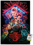 Trends International Netflix Stranger Things: Season 3 One Sheet Wall Poster, 22.37 x 34.00, Poster & Push Pin Bundle