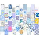 Danish Pastel Room Decor Aesthetic Wall Collage Kit Matisse_Posters for Room Aesthetic Wall Decor (50pcs of 4x6inch, Blue)