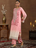 Libas Women'S Silk Blend Kurta Set (49188_Pink