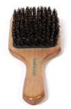 GranNaturals Boar Bristle Smoothing Hair Brush for Women and Men - Medium/Soft Bristles - Natural Wooden Large Flat Square Paddl
