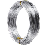 TecUnite Aluminum Craft Wire for Sculpting Armature Bendable Craft Wire for DIY Jewelry Making(10 M X 2 mm,Silver,1 Roll)