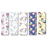 woopme Set of 5 Magnetic Happy Moment Exercise Bookmark for Book Lovers Readers Students Gift Magnetic Page Clips Folding