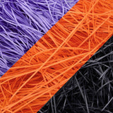 MARFOREVER 200g/7oz Halloween Crinkle Shredded Paper Filler for Gift Baskets, Orange Black and Purple Raffia Grass Confetti Cut 