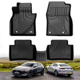 Original Floor Mats for 2019-2025 Mazda 3 All Models - Custom Fit TPE Floor Liners - All Weather Car Mats for Mazda 3 Accessorie