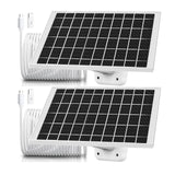 2 Pack 5V 7W Solar Panel Charger for Arlo Essential 2K Outdoor 2nd Gen 3rd, XL 2nd 3 Gen,Arlo Pro 6th Gen 2025, Tapo SolarCam C4
