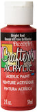 DecoArt Acrylic Paint, 1 Count (Pack of 1), Bright Red, 2 Fl Oz