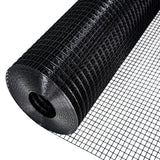 LAN JIA Black Vinyl Coated Hardware Cloth 1/2 inch Mesh 36'' x 50' 19 Gauge, PVC Wire Mesh Roll Chicken Wire Mesh Garden Fencing