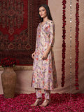 Gosriki Women'S Rayon Blend A-Line Printed Kurta With Pant (Bhaskar Lavender-Gs_S_Lavender_Small),Lavender,,B0DRNMGG3F
