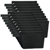 Koolmox 20 Pcs Canvas Pouches with Zipper and Wide Bottom, Plain Cotton Canvas Make Up Bags Multi-purpose for Pen Bag Stationary