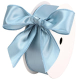 LIZLOVESS Dusty Blue Satin Wired Ribbon 1.5 Inch, French Blue Wire Edge Ribbon for Gift Wrapping, Baby Shower, Wedding Decor, Ch