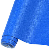 HGUAN Solid Color Faux Leather Sheets 12X53(30cmX135cm),Very Suitable for Making Leather Earrings,Bows,and DIY Projects (Blue)