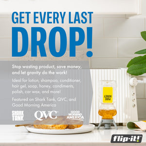 Flip-It! 2-Pack Premium Bottle Emptying Kit - Valentines Day Gifts for Her - Fits Most Plastic Bottles - Get Out Every Drop of S