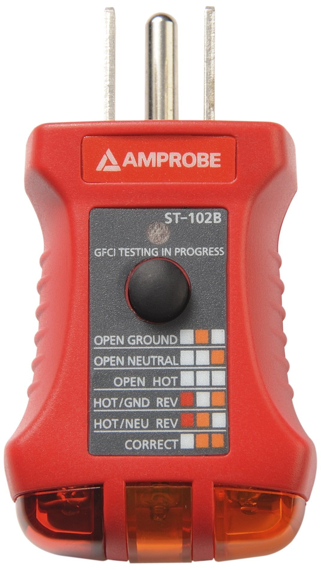 Amprobe St-102B Socket Tester With Gfci, Red