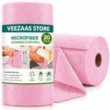 VEEZAAS STORE Microfiber Cleaning Cloth Roll Reusable | Super Absorbent Kitchen Cleaning Towels | LintFree Multipurpose Cleanin
