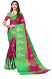 OM SAI LATEST CREATION Soft Cotton &Silk Saree For Women Half Saree Under 349 2019 Beautiful For Women saree free (Pink)