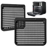 Air Fryer Cooking Tray for Instant Vortex Plus10 Quart, 2 PCS Food Grade Nonstick Replacement Rack Parts Grill Pan Crisper Plate