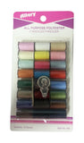 Allary Thread Poly Assortment Color, 24 Count