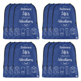 Kuber Industries Pack Of 12 Cloth Storage Bag | Storage Organizer | Travel Cloth Carrying Bag | Garments Cover For Laundry | Tra