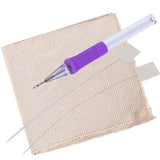 Artonezt Cotton Punch Needle Canvas Fabric Diy Embroidery Knitting Crafts Monk Cloth 30Cmx30Cm | Needle Craft Yarn | Hand Embroi