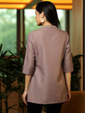 Libas Women'S Cotton Blend Straight Kurtis (58257B_Mauve