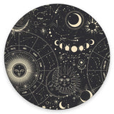 Set of Moon Phases Round Mouse Pad,Non-Slip Rubber Base Wireless Gaming MousePads for Computers Laptop Office,Cute Mouse Pads wi