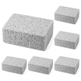 QWORK 6 Pack Heavy Duty Grill Cleaning Brick Non Scratch Pumice Stone for Grills, Flat Top Grill, BBQ Grates, Smoker, Oven, Gri