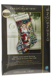 Dimensions Santa Claus Gold Collection Personalizable Counted Cross Stitch Christmas Stocking Kit, 16 Long, 16 Cnt. Dove Grey A