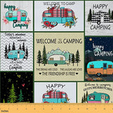 Camper Fabric by The Yard Vintage Cabin Upholstery for Chairs, Camping, Outdoor, Quilting - Waterproof, 10 Yards