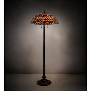 64H Tiffany Fishscale Floor Lamp